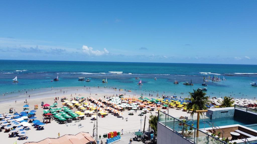Flat Beira Mar Com Varanda Em Pôrto das Galinhas Extérieur photo